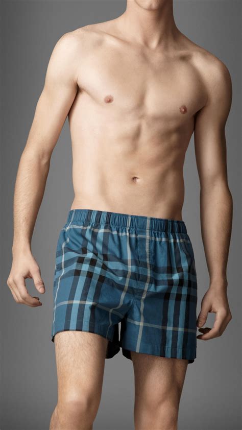 vintage check cotton boxer shorts burberry|burberry boxer shorts for men.